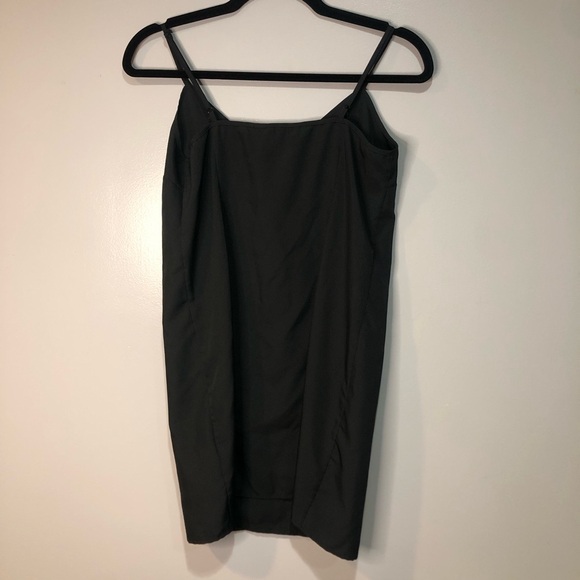 Club Monaco Little Black Slip Dress, Adjustable Straps - Picture 3 of 9